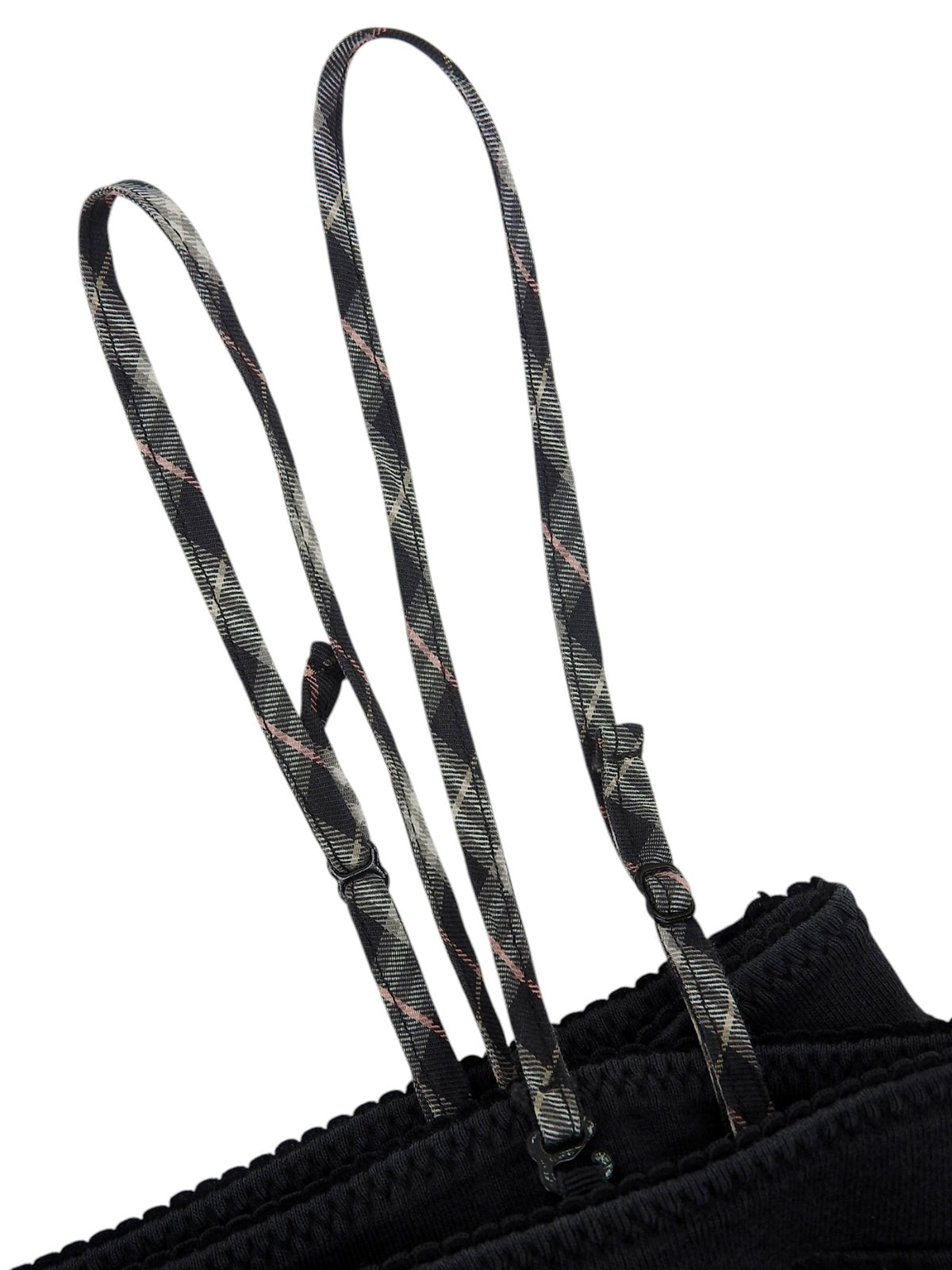 黑色棉质刺绣Logo吊带背心