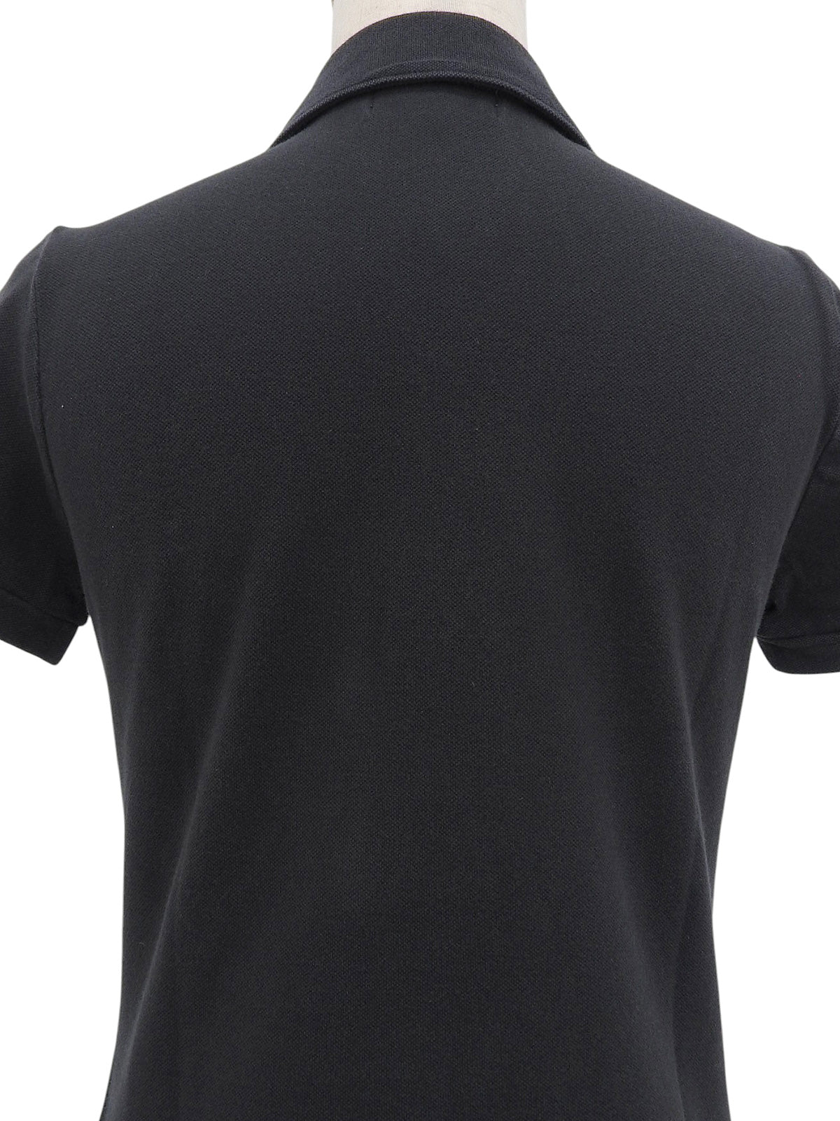 Logo Embroidered Polo Shirt in Black