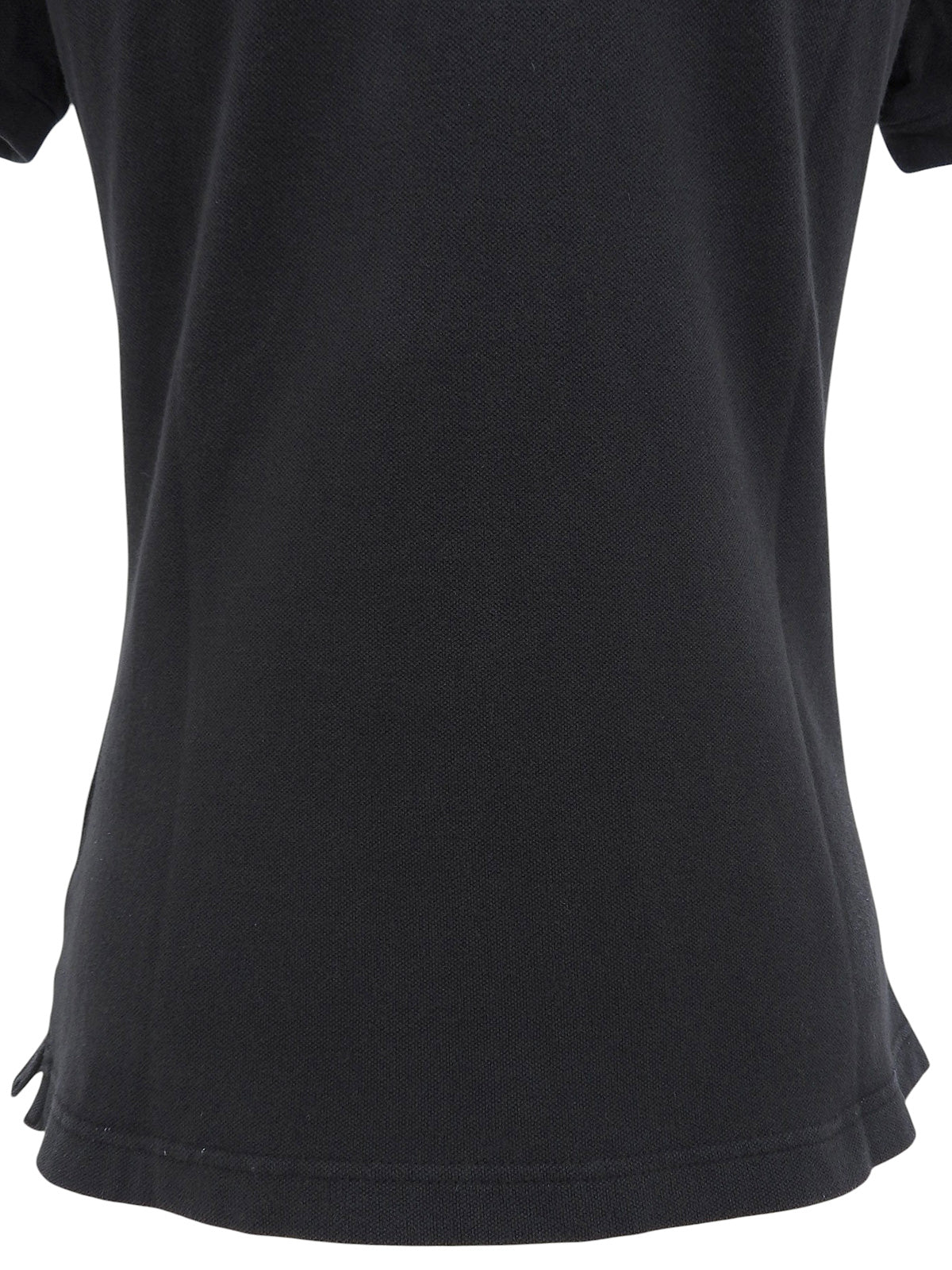 Logo Embroidered Polo Shirt in Black