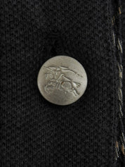 Logo Embroidered Polo Shirt in Black