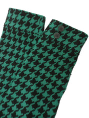 ハウンドトゥースパターンジャケット グリーン/ブラック