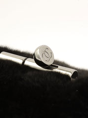 2004 Fur Clasp Chain Shoulder Bag Black