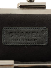 2004 Fur Clasp Chain Shoulder Bag Black