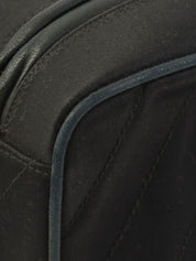 1992年製 サテンCCターンロックフリンジチェーンショルダーバッグ ブラック