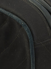 1992年製 サテンCCターンロックフリンジチェーンショルダーバッグ ブラック