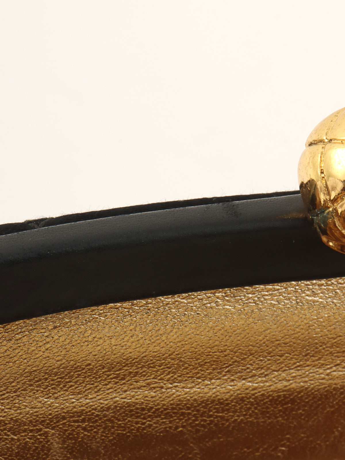 1995 Silk Satin CC Mark Stitch Clasp Chain Bag Black