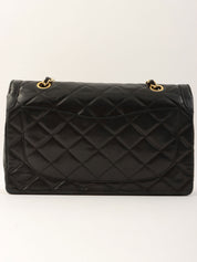 1990 Paris Limited Edition CC Turn Lock Chain Shoulder Bag, Black