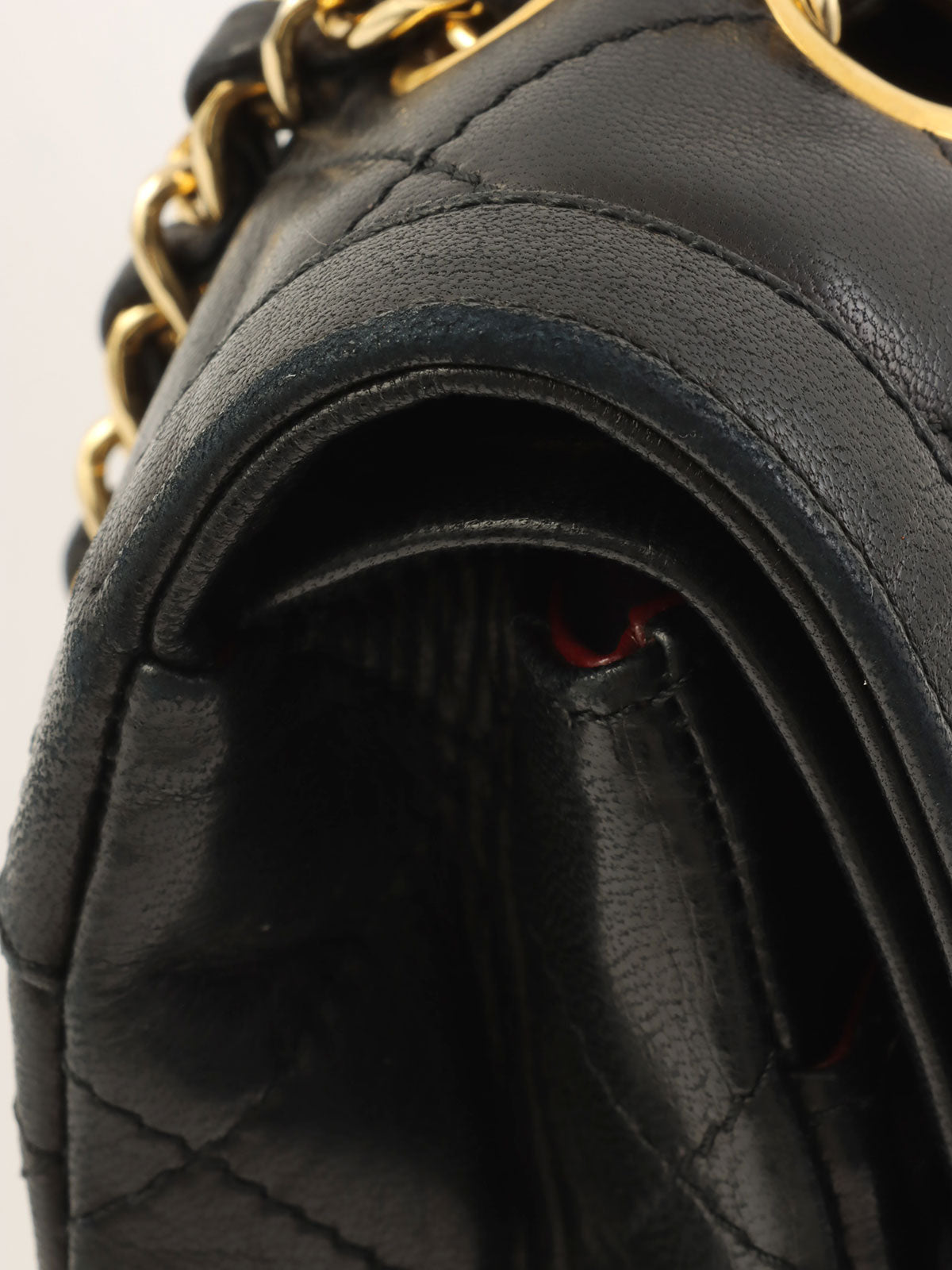 1990 年巴黎限量版 CC 旋转锁扣链条单肩包，黑色