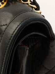 1990 Paris Limited Edition CC Turn Lock Chain Shoulder Bag, Black