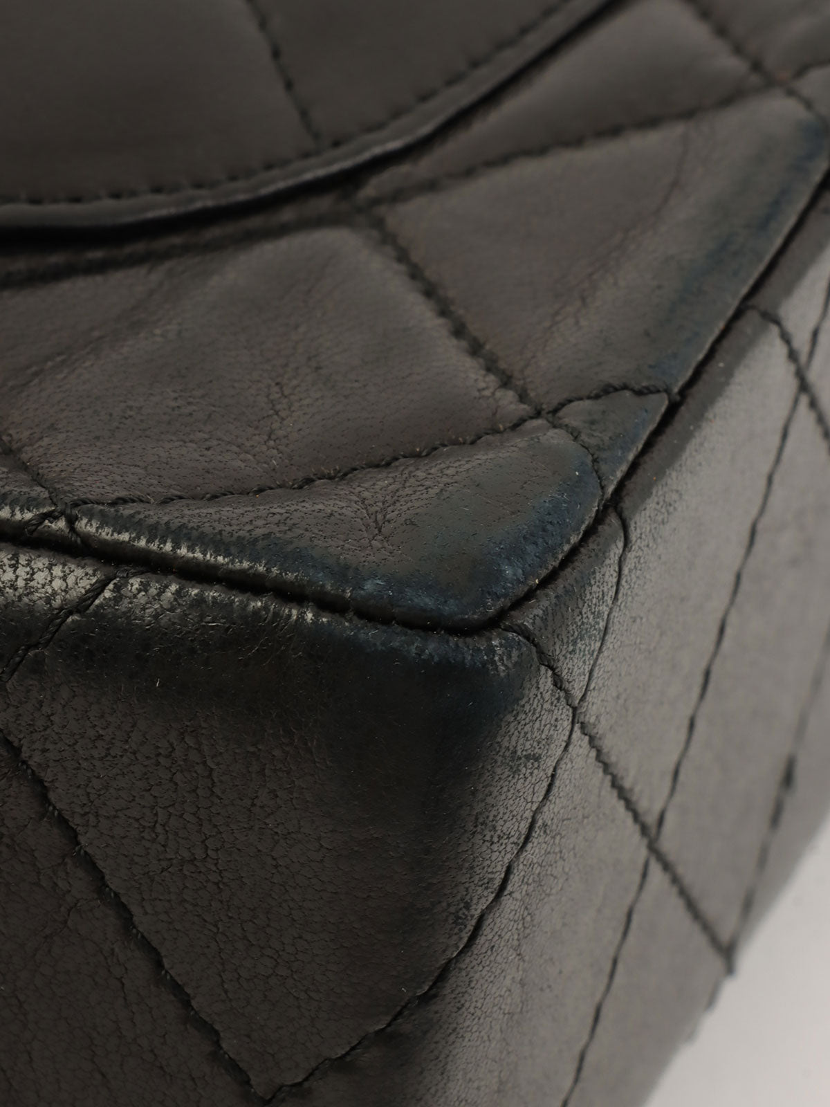 1990年頃製 パリ限定CCターンロックチェーンショルダーバッグ ブラック