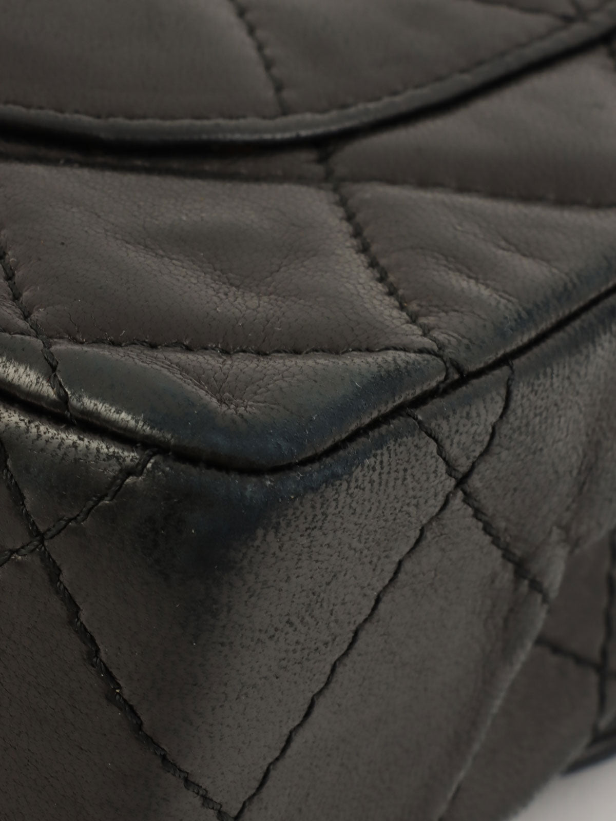 1990年頃製 パリ限定CCターンロックチェーンショルダーバッグ ブラック