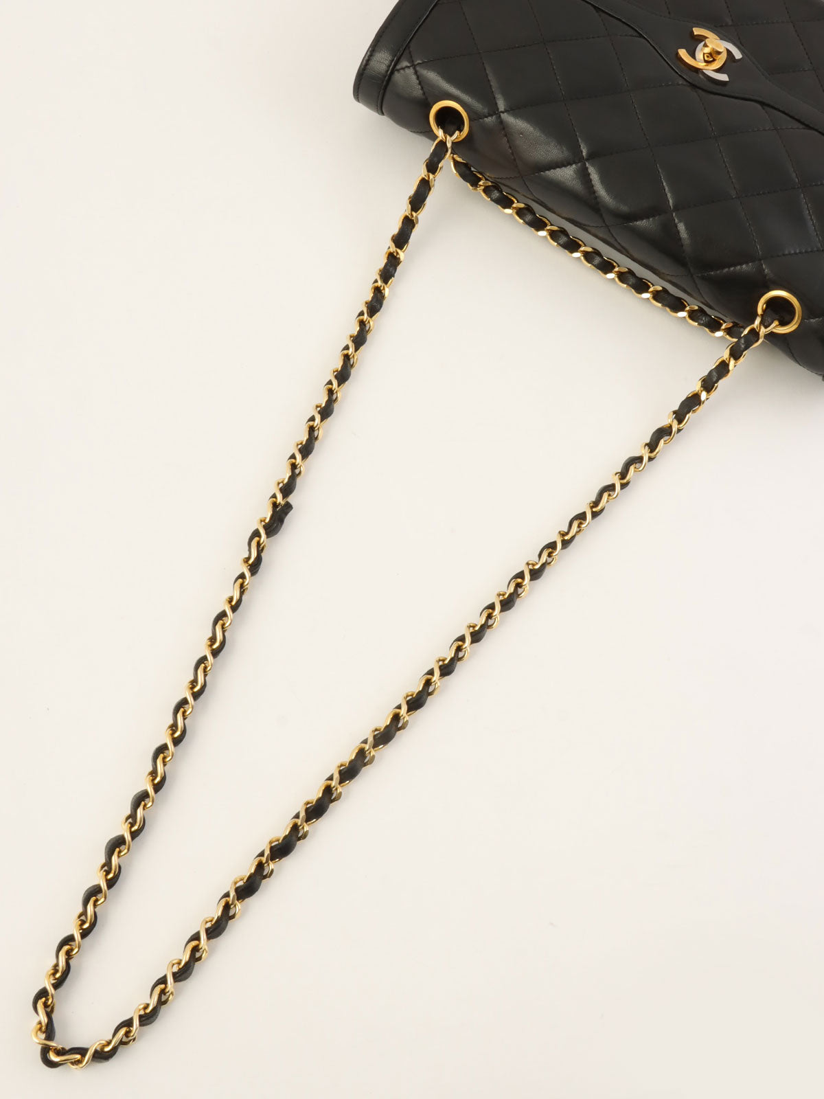 1990 Paris Limited Edition CC Turn Lock Chain Shoulder Bag, Black