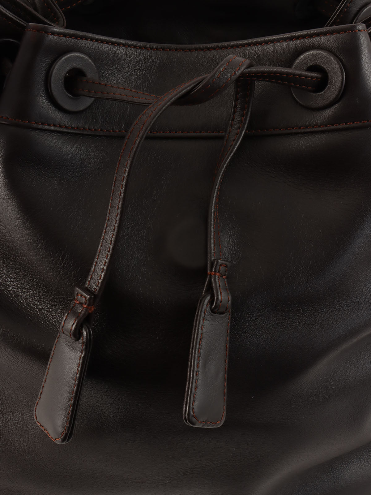 1998 CC Mark Stitch Backpack, Dark Brown