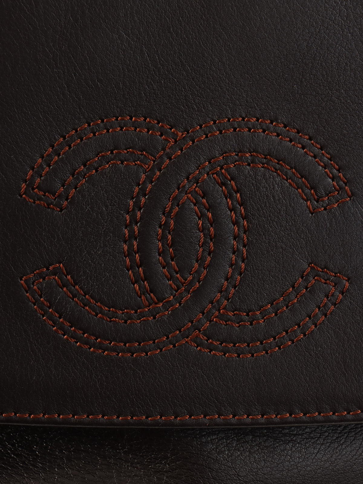 1998 CC Mark Stitch Backpack, Dark Brown