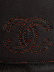 1998 CC Mark Stitch Backpack, Dark Brown