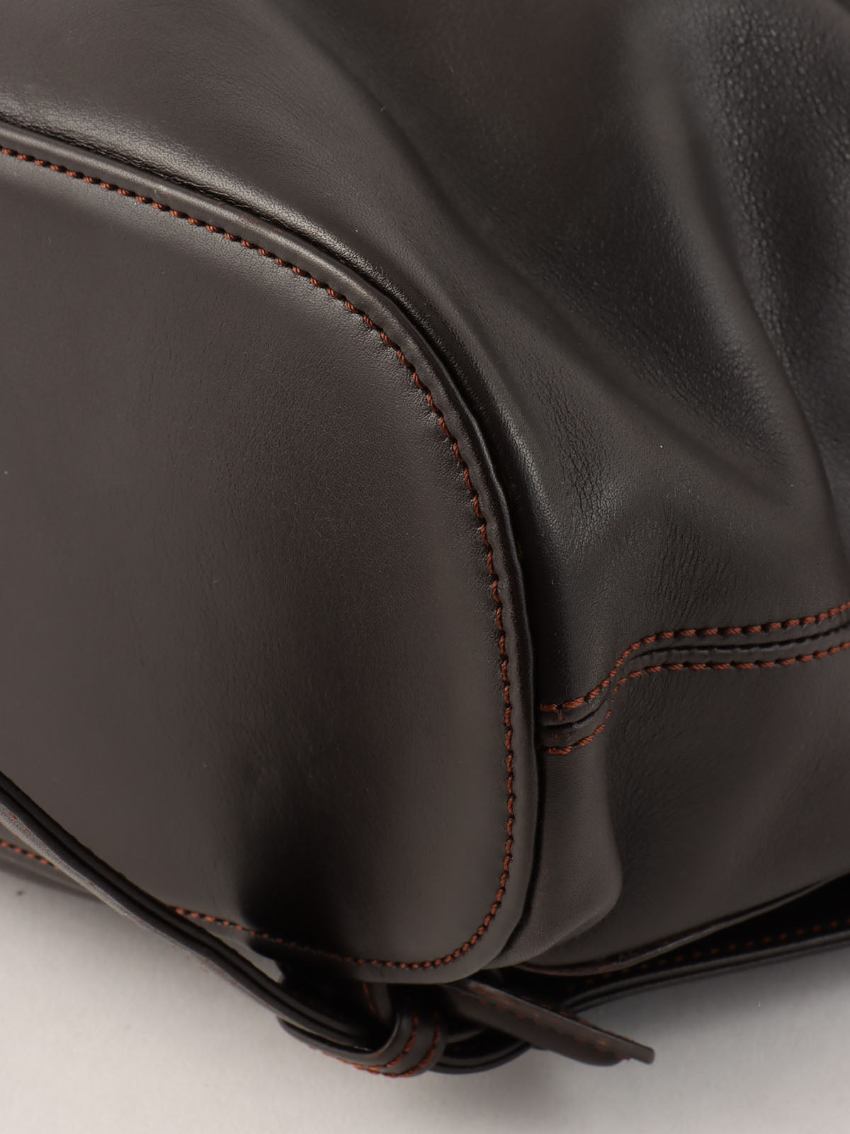 1998 CC Mark Stitch Backpack, Dark Brown