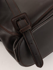 1998 CC Mark Stitch Backpack, Dark Brown