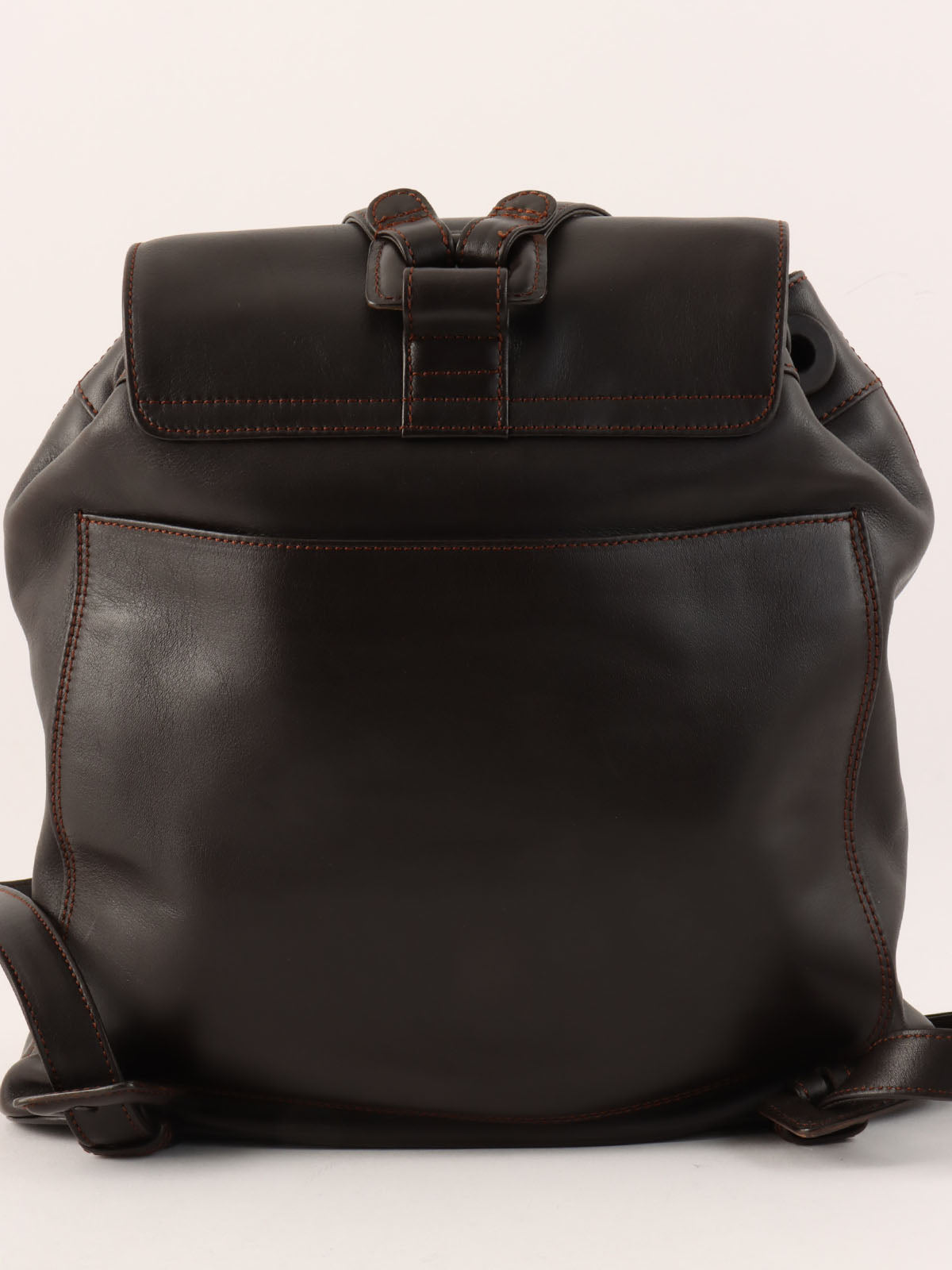 1998 CC Mark Stitch Backpack, Dark Brown