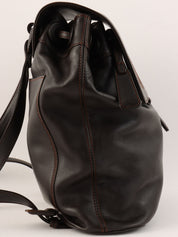 1998 CC Mark Stitch Backpack, Dark Brown