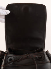 1998 CC Mark Stitch Backpack, Dark Brown