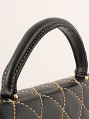 2004年頃製 ワイルドステッチCCターンロックハンドバッグ ブラック