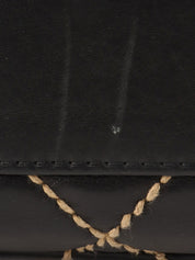 Around 2004 Made Wild Stitch CC Turn-lock  Top Handle Bag Black