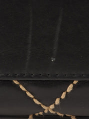 Around 2004 Made Wild Stitch CC Turn-lock  Top Handle Bag Black