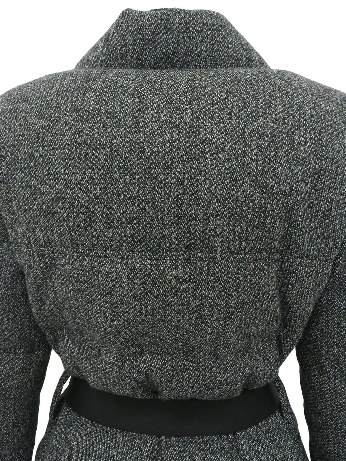 Logo Zip Down Jacket Gray