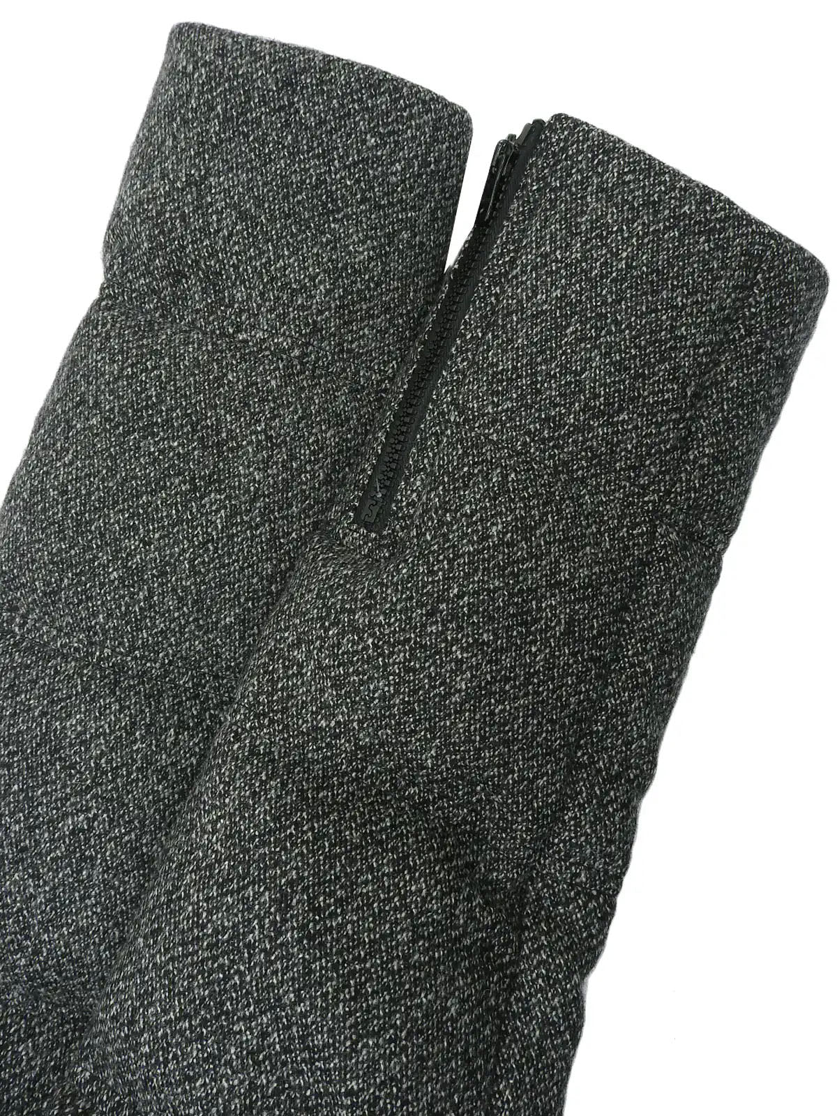 Logo Zip Down Jacket Gray