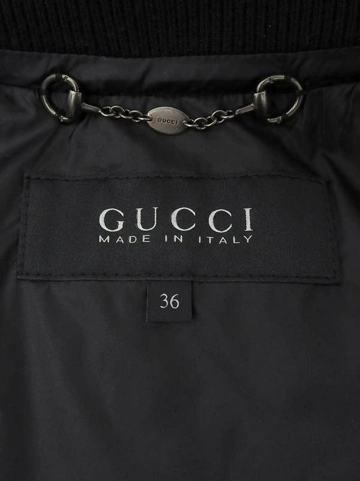 Logo Zip Down Jacket Gray