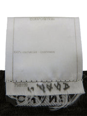 Cashmere CC mark button short sleeve knit in khaki gray