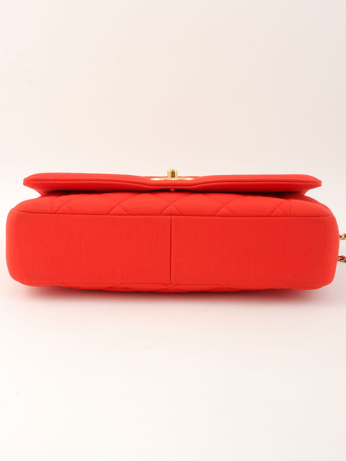 2014年頃製 コットンダイアナフラップチェーンショルダーバッグ レッド