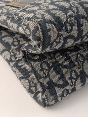 トロッターパターンハンドバッグ ネイビー