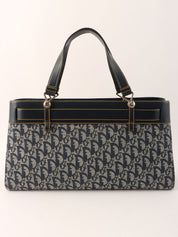 トロッターパターンハンドバッグ ネイビー