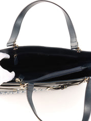 Trotter Pattern Handbag Navy