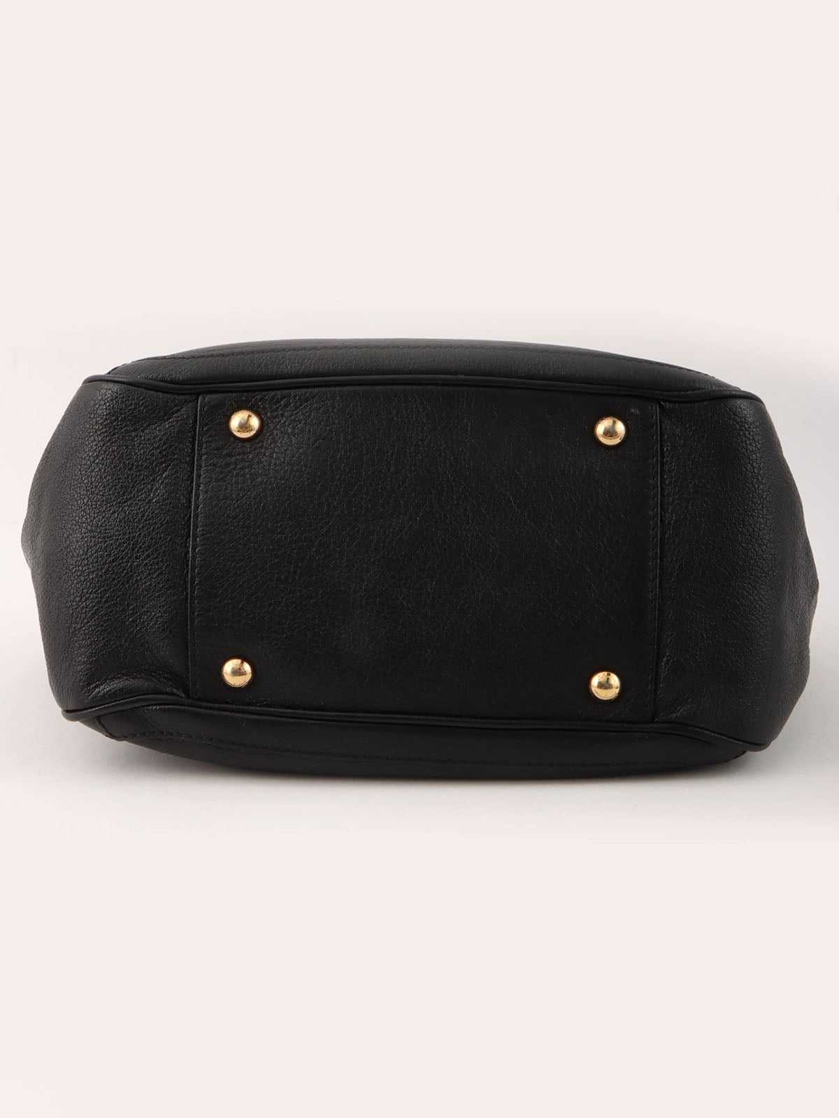 ガンチーニプレートチェーンショルダーバッグ ブラック