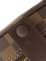 2008 Damier Olaf 帆布小号棕色