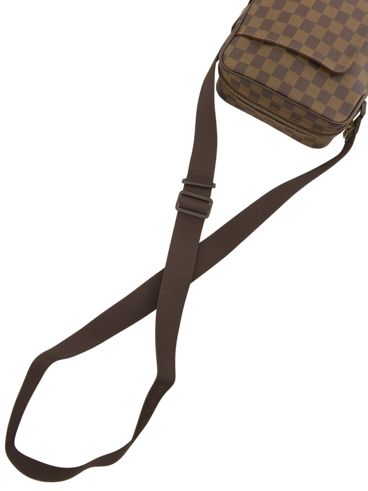 2008 Damier Olaf 帆布小号棕色