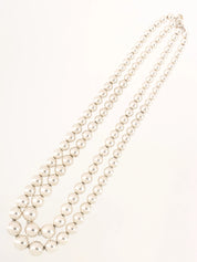 925ダブルハードウェアボールネックレス シルバー