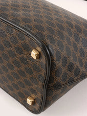 マカダムパターンハンドバッグ ブラウン