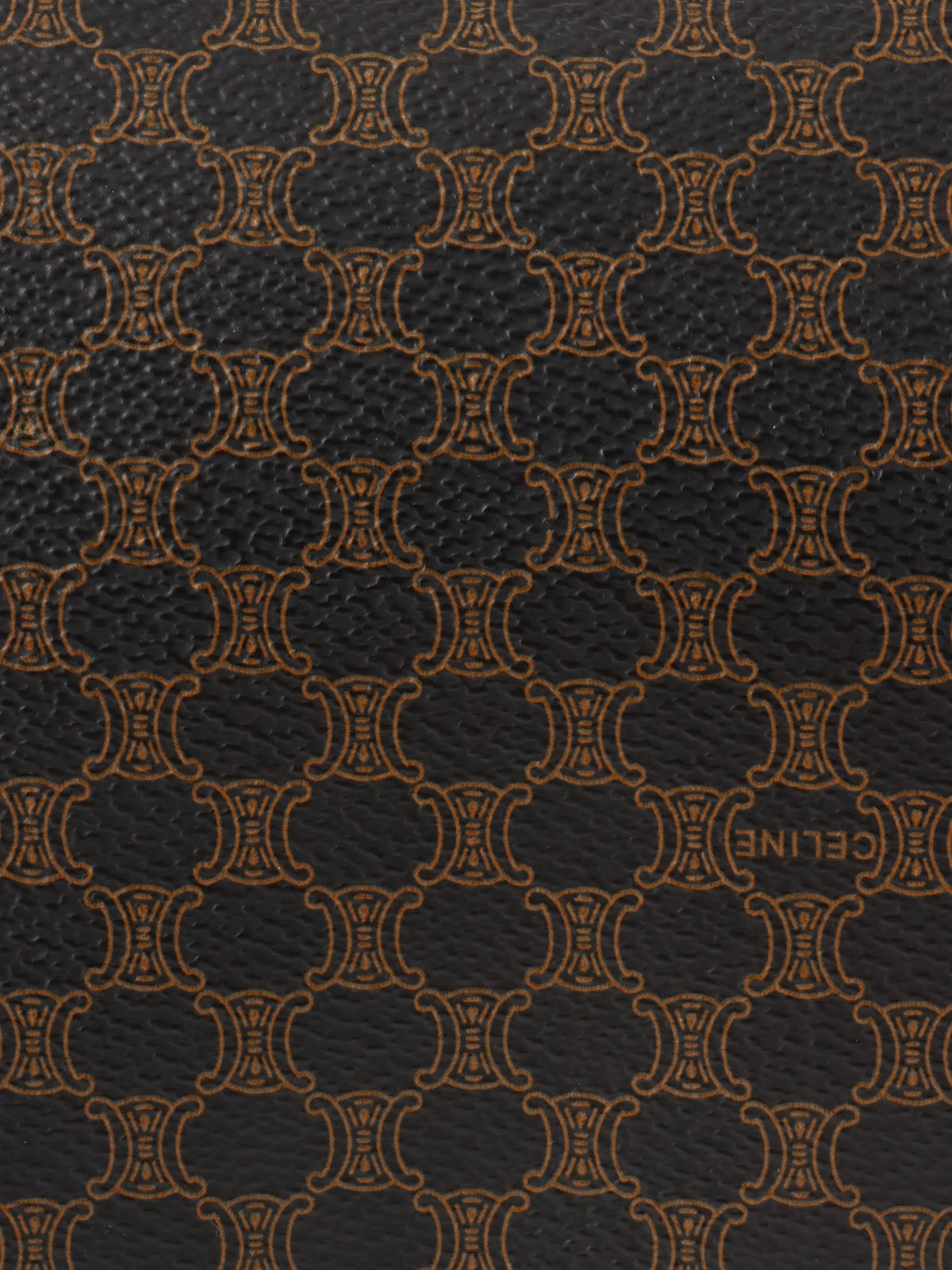 マカダムパターンハンドバッグ ブラウン