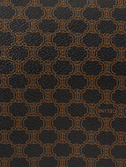 マカダムパターンハンドバッグ ブラウン