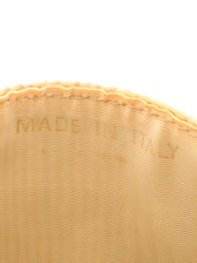 2000年頃製 キャビアスキンCCマークステッチシガレットケース アイボリー