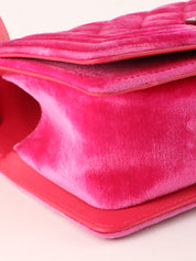 2015年頃製 ベロアボーイシャネルチェーンショルダーバッグ ピンク