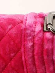 2015年頃製 ベロアボーイシャネルチェーンショルダーバッグ ピンク