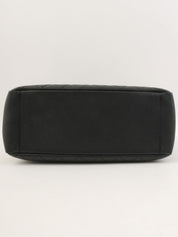 2013 Caviar Skin CC Mark Stitch Chain Tote Bag Black