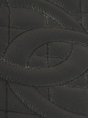 2013 Caviar Skin CC Mark Stitch Chain Tote Bag Black