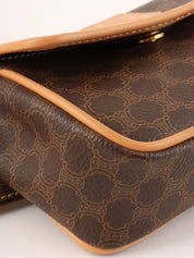 マカダムパターンミニウエストポーチ ブラウン