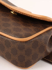 マカダムパターンミニウエストポーチ ブラウン