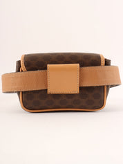Macadam Pattern Mini Waist Pouch Brown